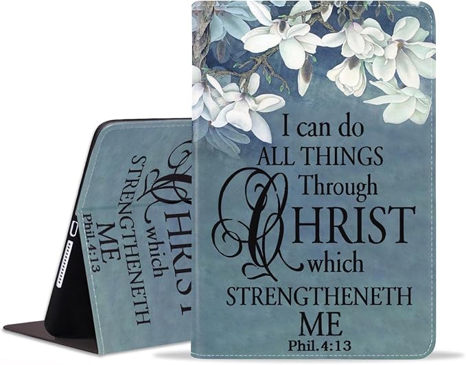 Floral Quote Bible Verse Phil 4:13