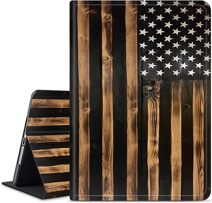Classic Wood Grain Old US Flag