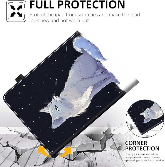 Case Fits Amazon Kindle Fire HD 8 &amp 8 Plus Tablet (12th Generation/10th Generation 2022/2020 Release) 8 Multi-Angle Smart Stand Cover Auto Sleep/WakeCute Fox
