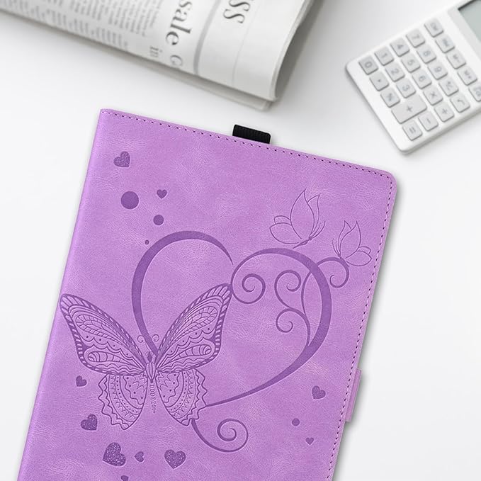 Dteck Case for All-New Amazon Fire HD 10 Tablet 13th Generation 2023 10.1 HD 10 &amp 10 Plus Tablet 11th Generation 2021 CoverMulti-Angle Stand Slim Folio Shockproof Protective Wallet Case Purple