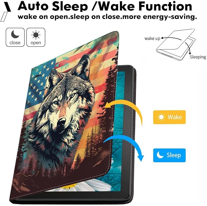 American Flag Wolf