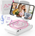 Gifts for Women Men Cell Phone Stand With Wireless Bluetooth Speaker Unique Gifts for Women Wife Mom Gifts for Christmas Stocking Stuffers for Women Adults Mom White Elephant Gifts for Adults