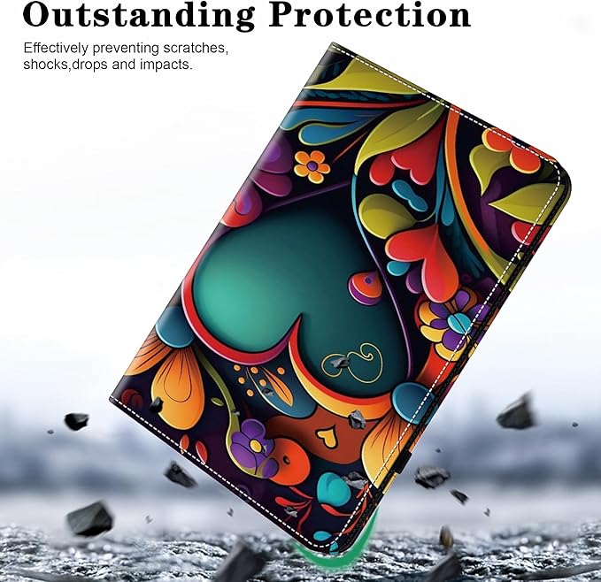Case for Lenovo Idea Tab Pro 12.7 inch 2025 Tablet Multi-Angle Viewing Premium PU Leather Stand Case with Elastic Strap &amp Card Slots/Holder for Lenovo Idea Tab Pro 12.7 - Watercolor