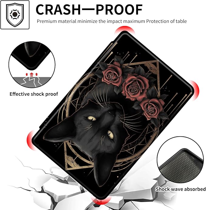 Black Cat and Roses