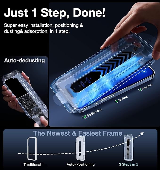 UltraGlass UNBREAK TOP 9H+ Glass for iPhone 12 Pro Max Screen Protector [Military Grade Shatterproof &amp Longest Durable] Full Screen iPhone 12 Pro Max Glass 2024 Upgrade 2 Packs