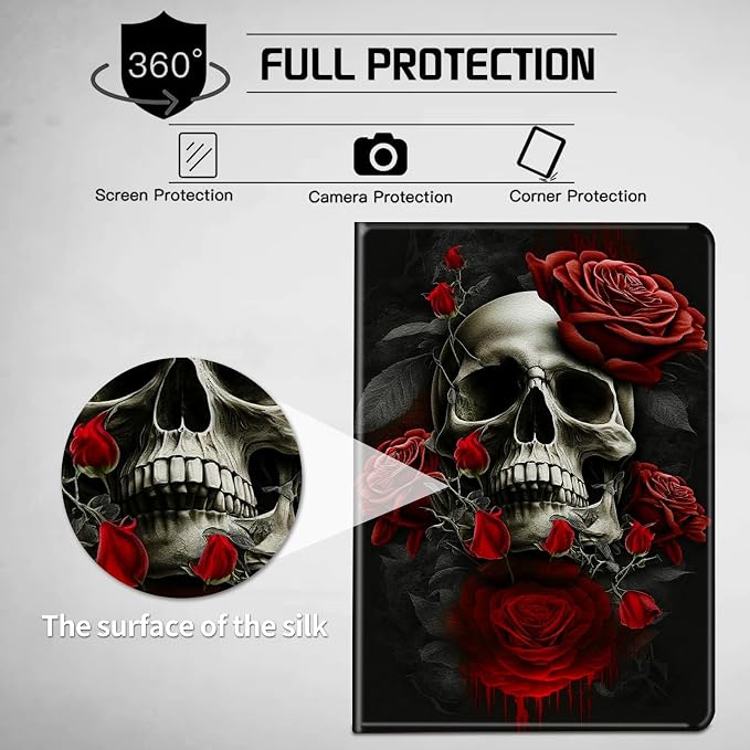 Red Rose Skull