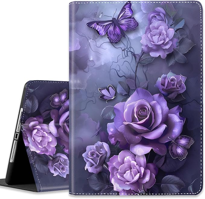 Purple Butterflies and Purple Roses