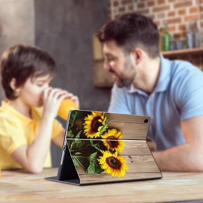 Wood with Yellow Sunflowers