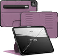 Zugu Case for iPad Pro 11 (M4/M5) 2024/2025 Slim Protective Cover with Apple Pencil Holder Auto Wake/Sleep Multiple Viewing Angles iPad Pro 11 Inch Cover Phone Protector Berry Purple