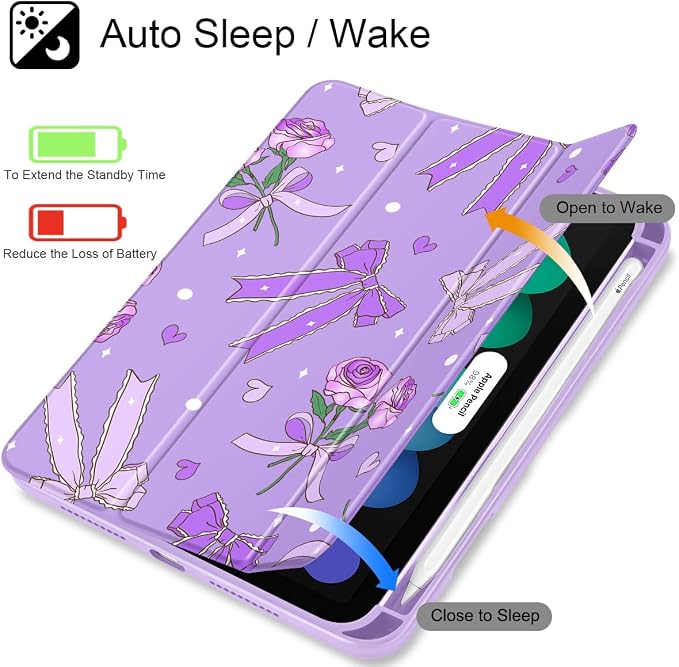 Bow & Rose Purple