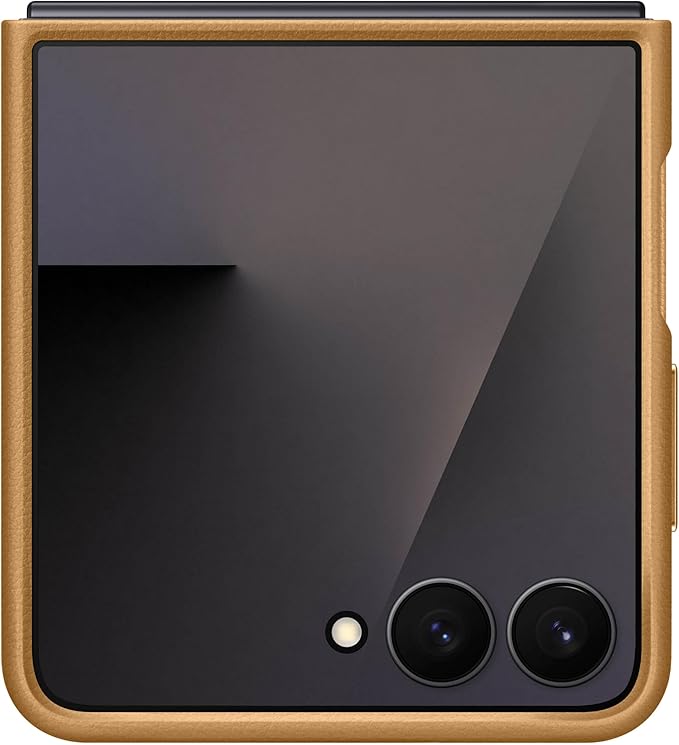 Samsung Galaxy Z Flip7 Kindsuit Phone Case Textured Feel Protective Cover Soft Inner Lining US Version Camel