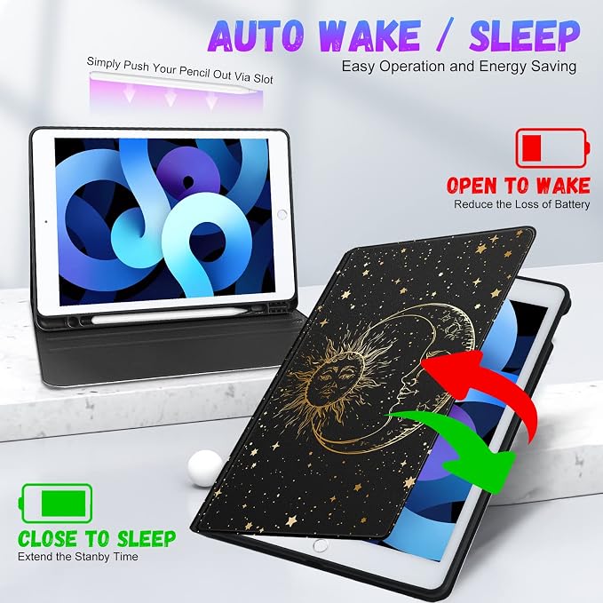for ipad 9/8/7th-Sun and Moon