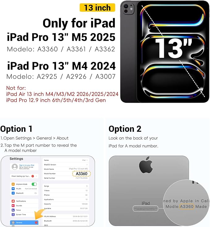BRAECN for iPad Pro 13 inch Case M5 2025 &amp M4 2024 Heavy Duty Shockproof Protective with Pencil Holder Screen Protector 360°Rotating Stand Handle &amp Shoulder Strap Full Body Cover Kids Friendly
