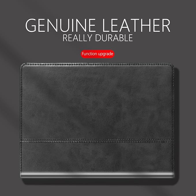 for Ipad Case 9.7-inch 5th/6th Gen 2017/2018 and Air 1st/2nd Generation 2013/2014 Genuine Leather Cover Protective ShellAuto Wake/Sleep.Black