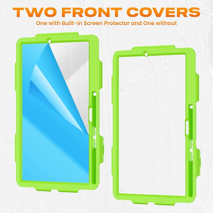 SEYMAC stock Case for Samsung Galaxy Tab S11 5G Tablet Case 11'' Protective with Screen Protector Pen Holder 360 Rotate Stand Hand Strap Shoulder Strap Green1