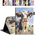 Case for All-New Amazon Kindle Fire HD 10 &amp 10 Plus Tablet 10.1 (13th/11th Generation 2023/2021 Release) - PU Leather Folio Case with Smart Auto Wake/Sleep Cow