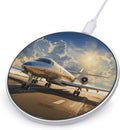 Private Plane Wireless Charger Fast Wireless Charging Pad with USB Cable 10W Anti-Slip Magnetic Wireless Charger Portable Slim Charger Puck Travel Charging Station