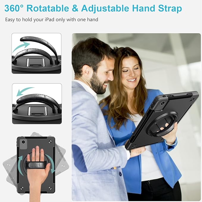 Case for Lenovo Tab M11 &amp K11 LTE 11 Inch: Cover for Lenovo Idea Tablet 11 (TB330FU/ TB330XU) with Screen Protector- Stand- Handle-Shoulder Strap-S-Pen Holder-Black
