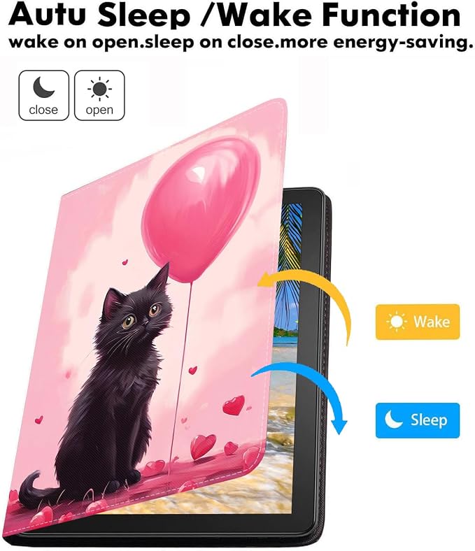 Black Cat and Balloons