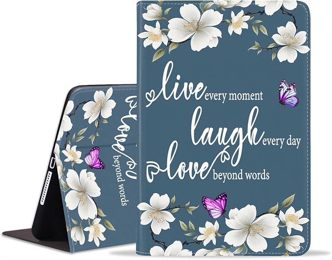 Floral Quote Live Laugh Love