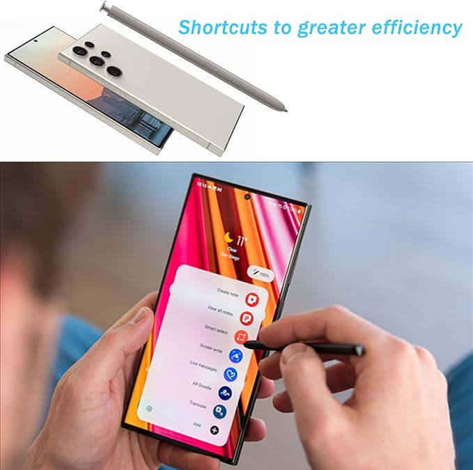 S24 Ultra S Pen for Samsung Galaxy S24 Ultra S Pen Replacement US Version EJ-PS928BJEGUS for Samsung Galaxy S24 Ultra Stylus Pen withBluetooth (Light Gray)