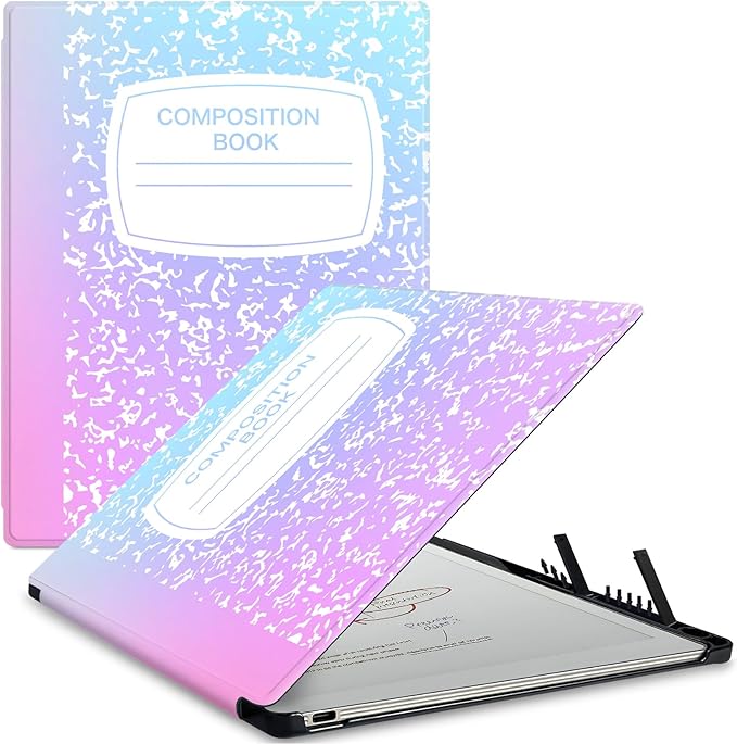 Case for Remarkable Paper Pro Tablet 11.8 (Released in 2024) Hard Back Shell Protective Book Folio Cover with Built-in Pen Holder with Auto Sleep/Wake Function.
