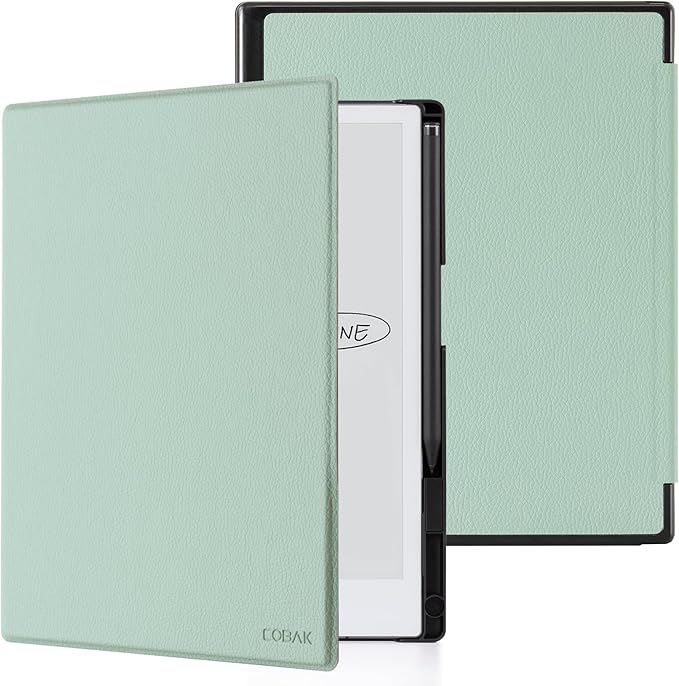 CoBak Case for Remarkable 2 Tablet - Lightweight and Hard Back Shell Protective Book Folio Cover with Built-in Pen Holder - Only for 10.3 2020 Released (Sage Green)