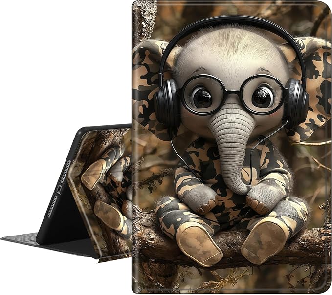 Cute Elephant And Tree Trunk