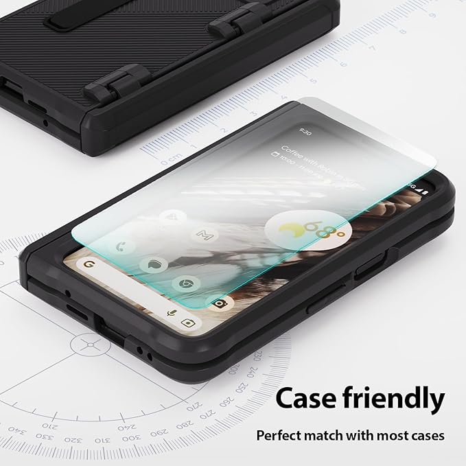 Whitestone All-in One Screen Protector for Google Pixel Fold 2+2+2 Pack Tempered Glass Front Back Camera Lens Easy Install