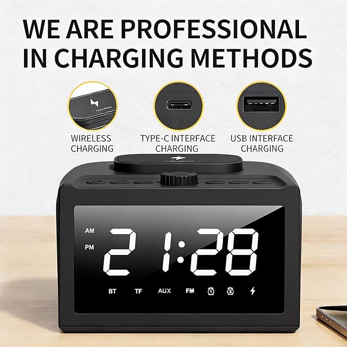 Multifunctional Alarm Clock S31 Black