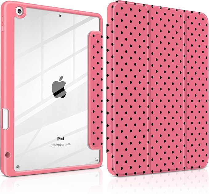 Rose red polka dot