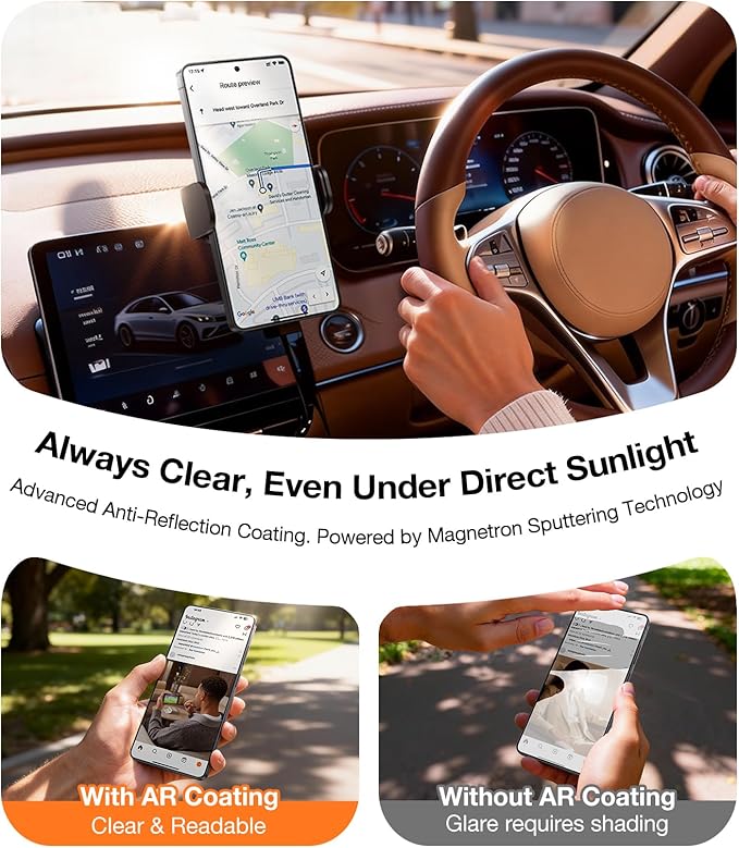 UltraGlass TOP 9H+ OptiArmor for Samsung Galaxy S26 Ultra Screen Protector [NO.1 Anti-Reflection &amp Military Grade Shatterproof] Galaxy 26 Ultra Tempered Glass Anti Glare Easy One-Pull Install 2