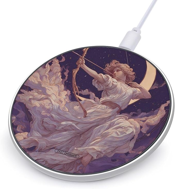 Sagittarius Constellations Phone Charger Magnetic Charging Pad Anti-Slip with USB Cable