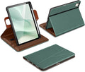 DTTO for iPad Air 11 inch Case M4 / M3 / M2 (2026/2025/2024) iPad Air 5th / 4th Gen (2022/2020) 360 Degree Rotating Premium Leather Folio Stand Cover with Pencil Holder Midnight Green