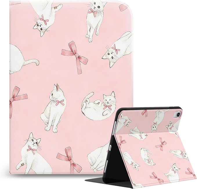 Pink-White Cat Bow Tie