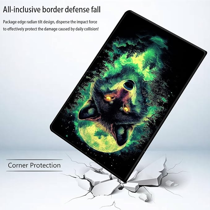 Bxgolkgd Tablet Case for 6.8 Kindle Paperwhite (11th Generation-2021) &amp Kindle Paperwhite Signature EditionAuto Wake/Sleep FunctionWolf Moon