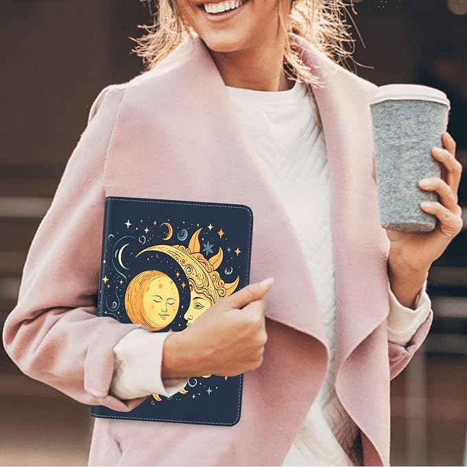 Magic Celestial Theme Sun with Crescent Moon