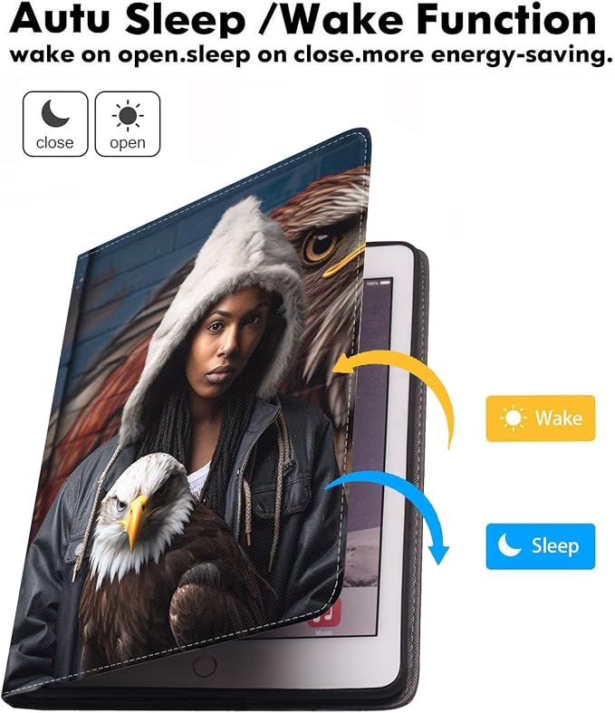 American Black Girl Bald Eagle