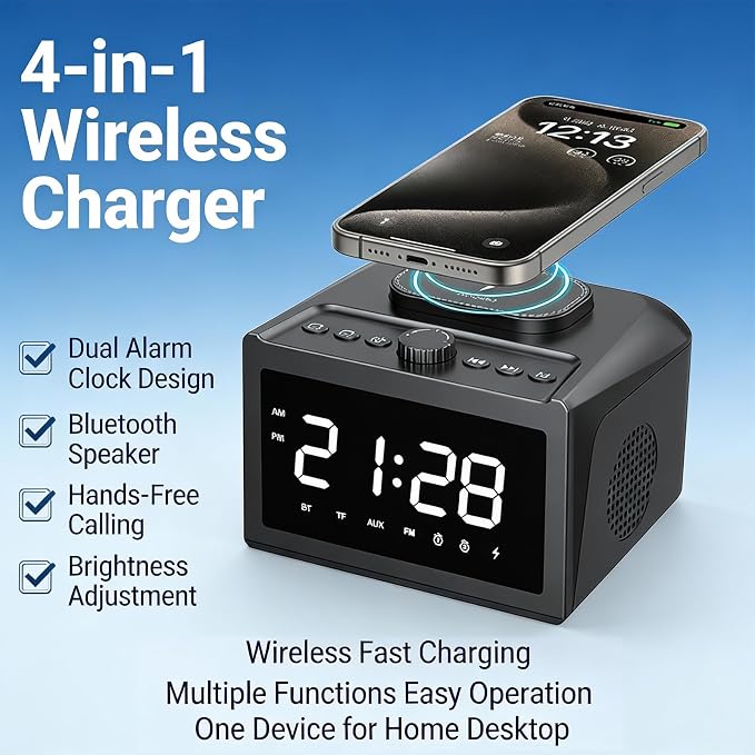 Multifunctional Alarm Clock S31 Black