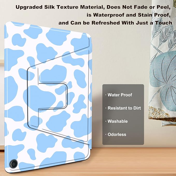 Blue Cow Print