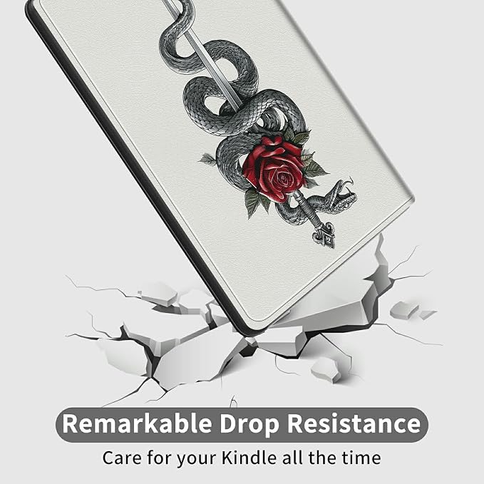 Snake Red Rose
