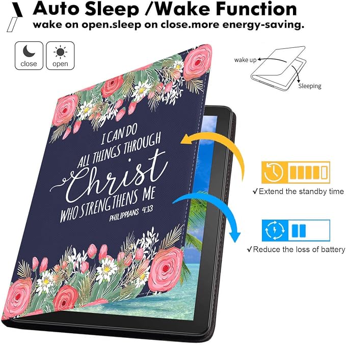 Floral Quote Bible Verse Philippians 4:13