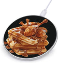 Waffles Fried Chicken Legs Phone Charger Magnetic Charging Pad Anti-Slip with USB Cable