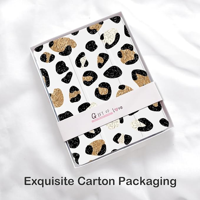Cute Leopard Print for iPad Air 13 Inch Case M3 2025/M2 2024 with Pencil Holder Auto Sleep/Wake White Leather Soft TPU Back Cover