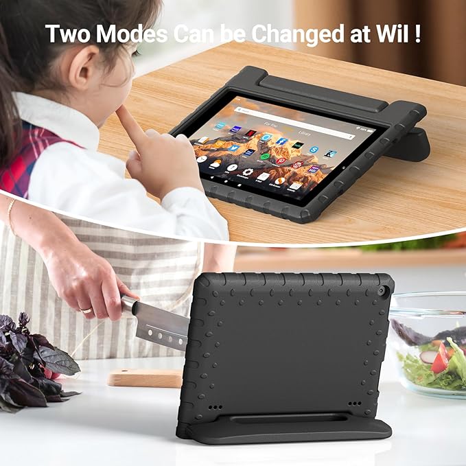 for Amazon Fire hd 10 Tablet case Kids 5th/7th/9th Generation 2015/2017/2019 ReleasedLightweight Shockproof Case with Portable Handle Stand for Amazon Kindle Fire HD 10 Tablet