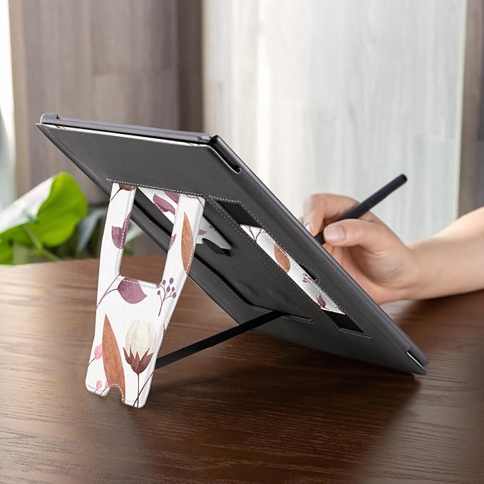 CoBak Case for Remarkable 2 Paper Tablet with Two Viewing Angles- Lightweight and Hard Back Shell Protective Book Folio Cover with Built-in Pen Holder - for 10.3 2020 Released (with Stand Gardenia)