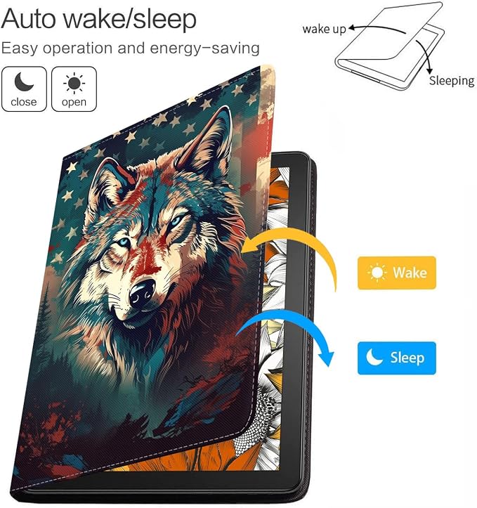 American Flag Wolf