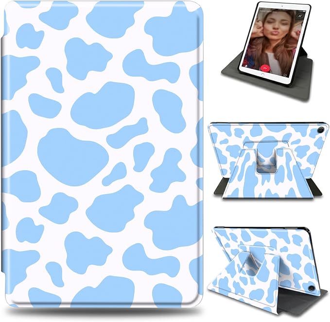 Blue Cow Print