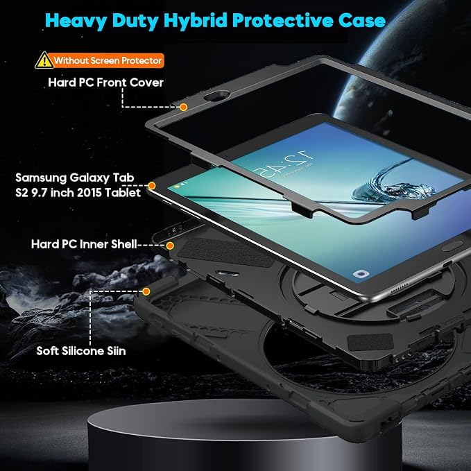 Galaxy Tab S2 9.7 Case-Black