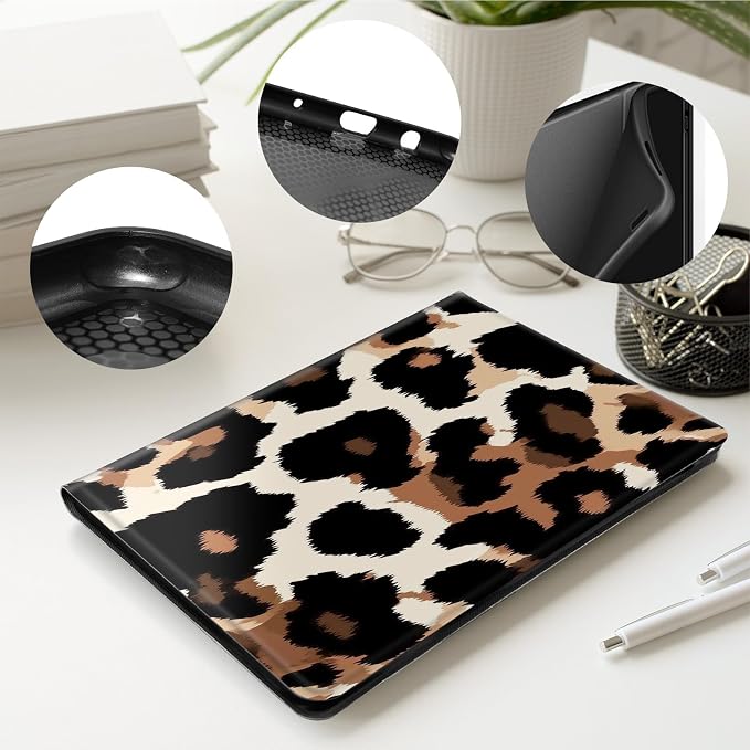 Brown leopard print